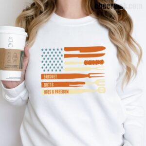 Sweatshirt Brisket Butts Ribs Freedom 17