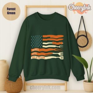 Sweatshirt Brisket Butts Ribs Freedom Forest