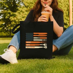 Tote Brisket Butts Ribs Freedom 8 Black Tote