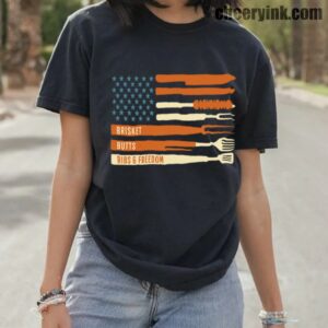 Tshirt Brisket Butts Ribs Freedom 10 T