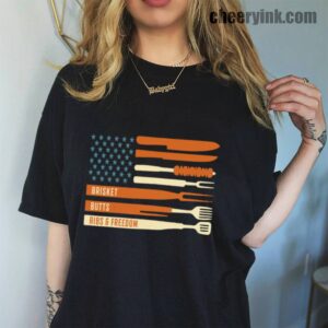 Tshirt Brisket Butts Ribs Freedom 45 T