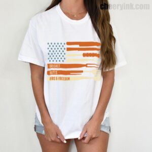 Tshirt Brisket Butts Ribs Freedom 6 T