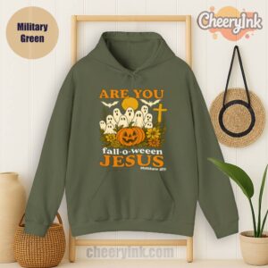 Hoodie Are You Fall O Ween Jesus Military