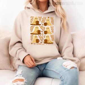 Hoodie Cute Ghosts Coffee 11