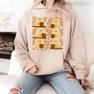 Hoodie Cute Ghosts Coffee 12