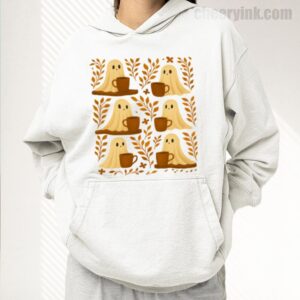 Hoodie Cute Ghosts Coffee 17