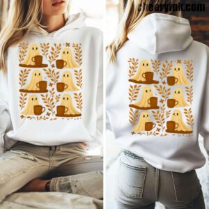 Hoodie Cute Ghosts Coffee 5