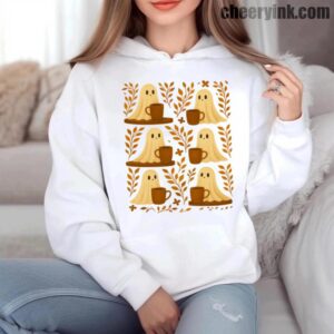 Hoodie Cute Ghosts Coffee 6
