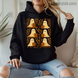 Hoodie Cute Ghosts Coffee 8