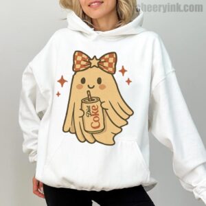 Hoodie Diet Coke Halloween Ghost Bow 1