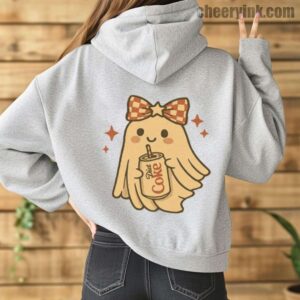 Hoodie Diet Coke Halloween Ghost Bow 14