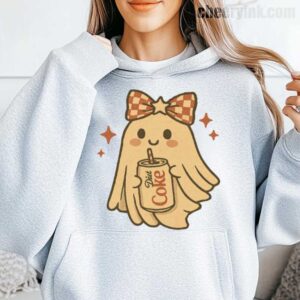 Hoodie Diet Coke Halloween Ghost Bow 15