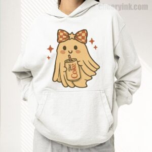 Hoodie Diet Coke Halloween Ghost Bow 17