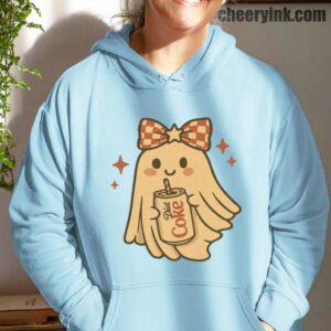 Hoodie Diet Coke Halloween Ghost Bow 18
