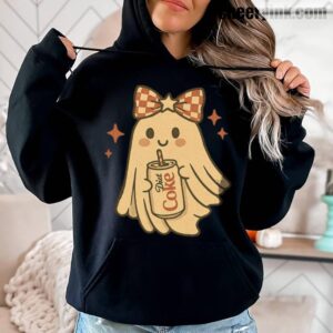 Hoodie Diet Coke Halloween Ghost Bow 3
