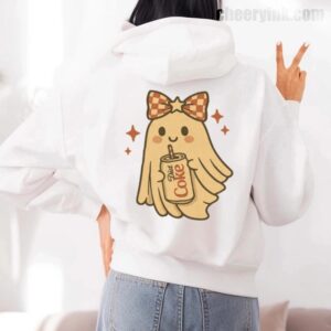 Hoodie Diet Coke Halloween Ghost Bow 7