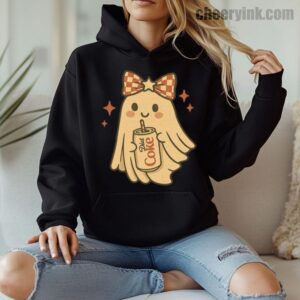 Hoodie Diet Coke Halloween Ghost Bow 8