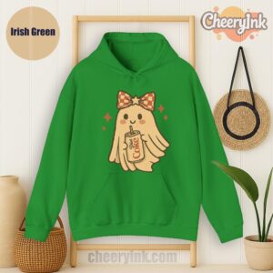Hoodie Diet Coke Halloween Ghost Bow Irish
