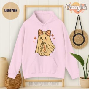 Hoodie Diet Coke Halloween Ghost Bow Light