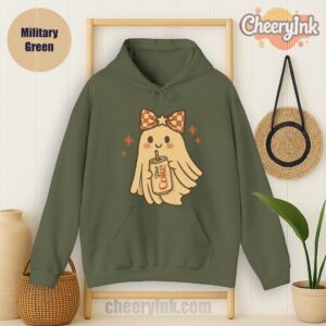 Hoodie Diet Coke Halloween Ghost Bow Military