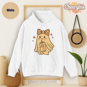 Hoodie Diet Coke Halloween Ghost Bow