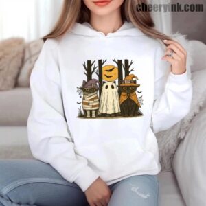 Halloween Cat Trio Hoodie