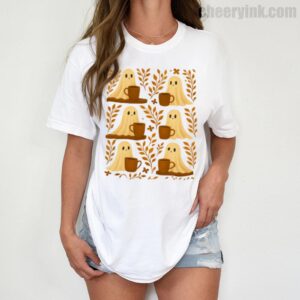 Shirt Cute Ghosts Coffee 1 T
