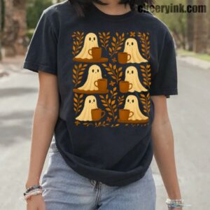 Shirt Cute Ghosts Coffee 10 T