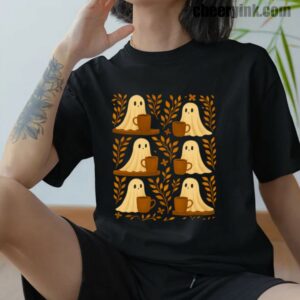 Shirt Cute Ghosts Coffee 12 T