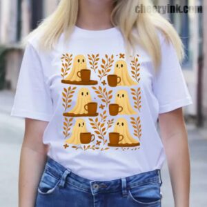 Shirt Cute Ghosts Coffee 13 T