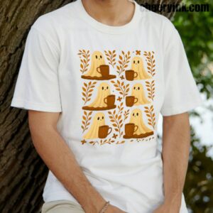 Shirt Cute Ghosts Coffee 14 T