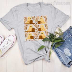 Shirt Cute Ghosts Coffee 15 T