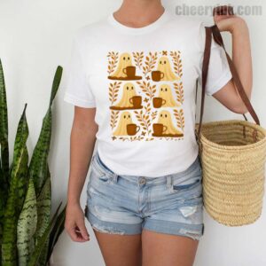 Shirt Cute Ghosts Coffee 2 T