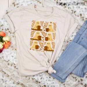 Shirt Cute Ghosts Coffee 23 T