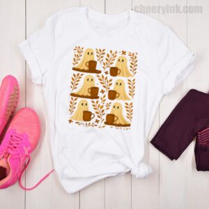 Shirt Cute Ghosts Coffee 26 T
