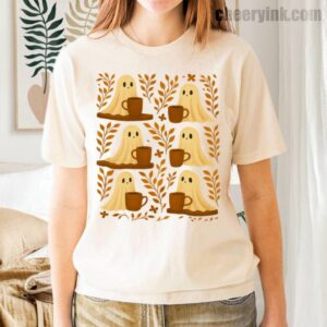 Shirt Cute Ghosts Coffee 35 T