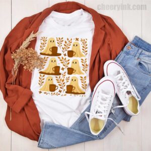 Shirt Cute Ghosts Coffee 44 T