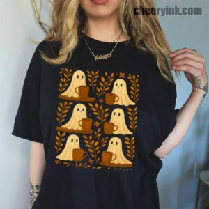 Shirt Cute Ghosts Coffee 45 T