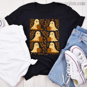 Shirt Cute Ghosts Coffee 46 T