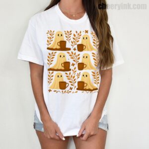 Shirt Cute Ghosts Coffee 6 T