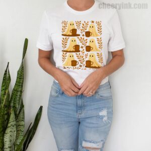 Shirt Cute Ghosts Coffee 9 T