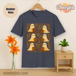 Shirt Cute Ghosts Coffee Heather