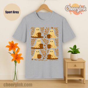 Shirt Cute Ghosts Coffee Sport