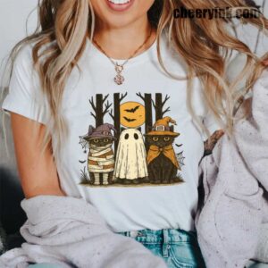 Halloween Cat Trio T-Shirt