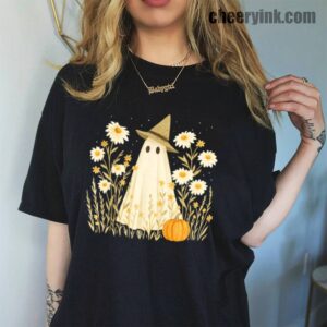 Witchy Ghost Halloween T-Shirt