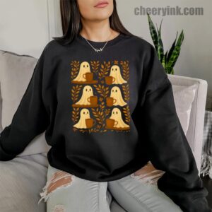 Sweatshirt Cute Ghosts Coffee 10