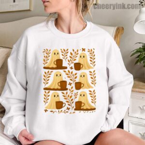 Sweatshirt Cute Ghosts Coffee 12