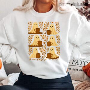 Sweatshirt Cute Ghosts Coffee 13
