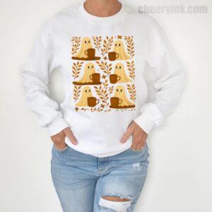 Cute Ghost Coffee Sweatshirt