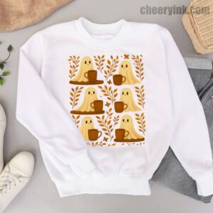Sweatshirt Cute Ghosts Coffee 6